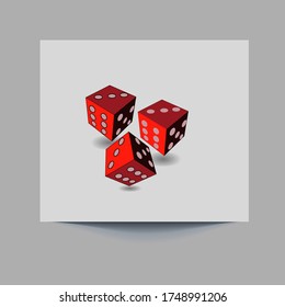 Dice icon. gambling icon or logo isolated sign symbol vector illustration - high quality black style vector icons. eps 10