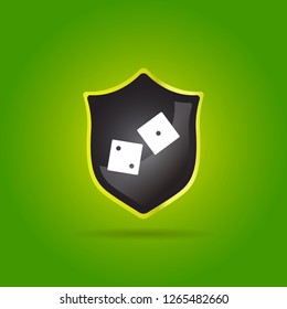 Dice icon. game sign