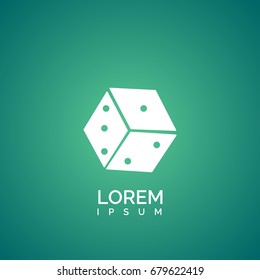 dice icon. game sign
