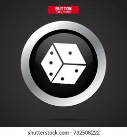 dice icon. game sign