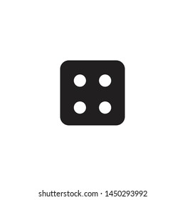 Dice icon graphic design template vector