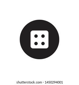Dice icon graphic design template vector