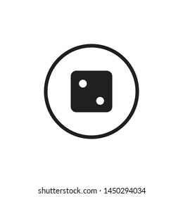 Dice icon graphic design template vector