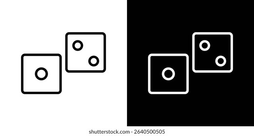 Dice icon Graphic vector set for ui design