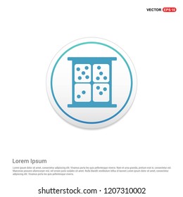 dice Icon Hexa White Background icon template - Free vector icon