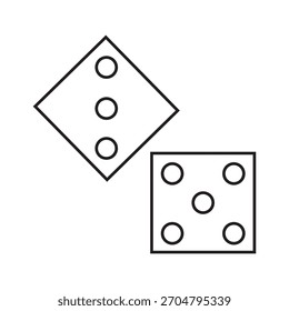dice icon illustration element design
