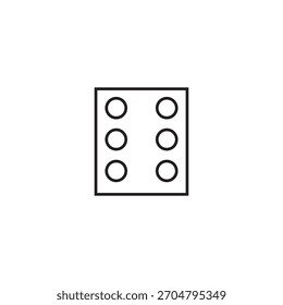 dice icon illustration element design