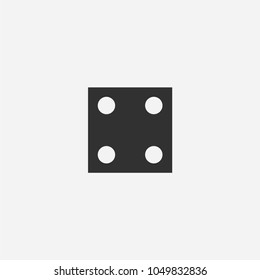 Dice icon illustration isolated vector sign symbol