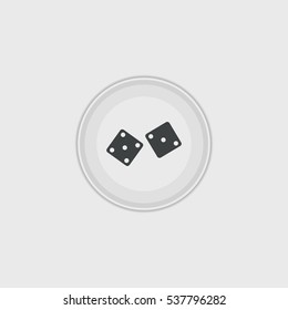  dice icon illustration isolated vector sign symbol