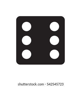 Dice icon illustration isolated vector sign symbol