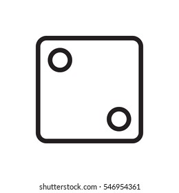 Dice icon illustration isolated vector sign symbol