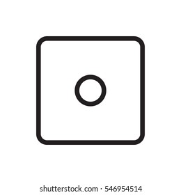 Dice icon illustration isolated vector sign symbol