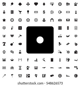 Dice icon illustration isolated vector sign symbol