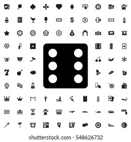Dice icon illustration isolated vector sign symbol