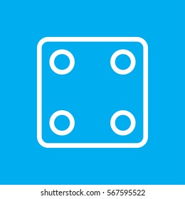 Dice icon illustration isolated vector sign symbol