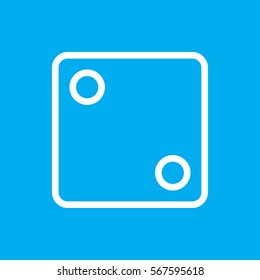 Dice icon illustration isolated vector sign symbol