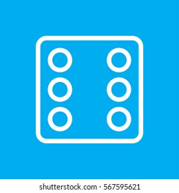 Dice icon illustration isolated vector sign symbol