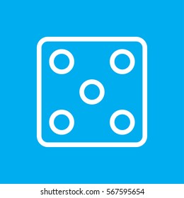 Dice icon illustration isolated vector sign symbol