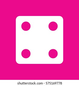 Dice icon illustration isolated vector sign symbol