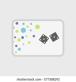 Dice  icon illustration isolated vector sign symbol