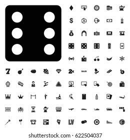 Dice icon illustration isolated vector sign symbol. casino icons vector set. on white background