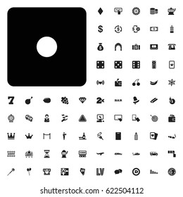Dice icon illustration isolated vector sign symbol. casino icons vector set. on white background