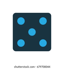 Dice icon illustration isolated vector sign symbol