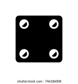 Dice icon illustration isolated vector sign symbol