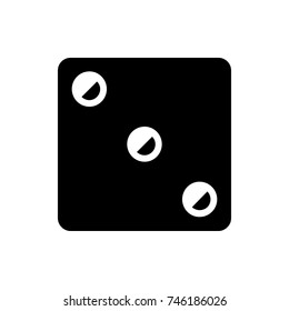 Dice icon illustration isolated vector sign symbol