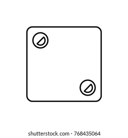 Dice icon illustration isolated vector sign symbol