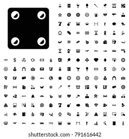 Dice icon illustration isolated vector sign symbol. editable casino icons vector set.
