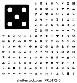 Dice icon illustration isolated vector sign symbol. editable casino icons vector set.