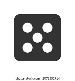 Dice icon isolated on white background. Gambling symbol modern, simple, vector, icon for website design, mobile app, ui. Vector Illustration