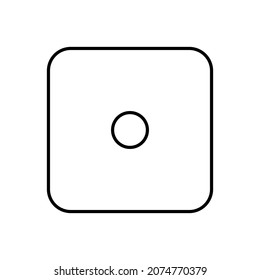 Dice icon isolated on white background. Gambling symbol modern, simple, vector, icon for website design, mobile app, ui. Vector Illustration