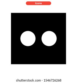 dice icon isolated sign symbol vector illustration - high quality black style vector icons
