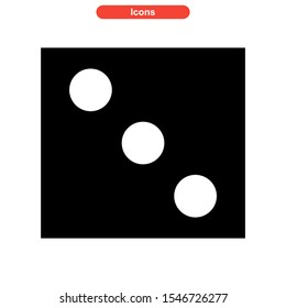 dice icon isolated sign symbol vector illustration - high quality black style vector icons
