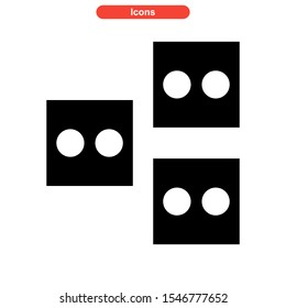 dice icon isolated sign symbol vector illustration - high quality black style vector icons

