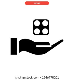 dice icon isolated sign symbol vector illustration - high quality black style vector icons
