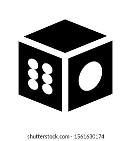 dice icon isolated sign symbol vector illustration - high quality black style vector icons
