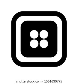 dice icon isolated sign symbol vector illustration - high quality black style vector icons
