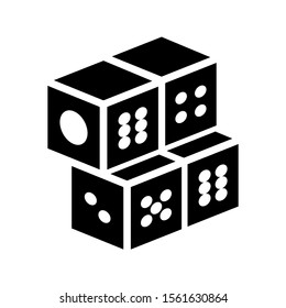 dice icon isolated sign symbol vector illustration - high quality black style vector icons
