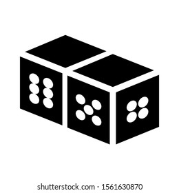 dice icon isolated sign symbol vector illustration - high quality black style vector icons
