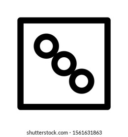 dice icon isolated sign symbol vector illustration - high quality black style vector icons
