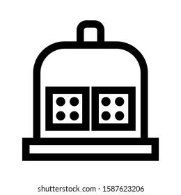 dice icon isolated sign symbol vector illustration - high quality black style vector icons
