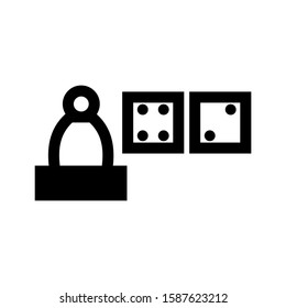 dice icon isolated sign symbol vector illustration - high quality black style vector icons
