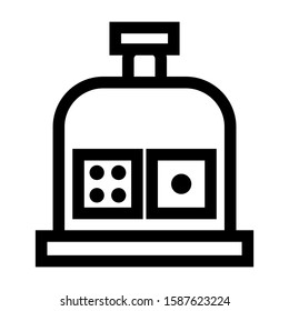 dice icon isolated sign symbol vector illustration - high quality black style vector icons
