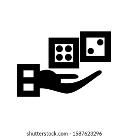 dice icon isolated sign symbol vector illustration - high quality black style vector icons
