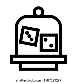 dice icon isolated sign symbol vector illustration - high quality black style vector icons
