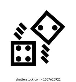 dice icon isolated sign symbol vector illustration - high quality black style vector icons
