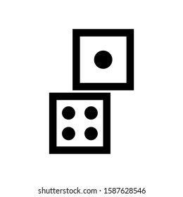 dice icon isolated sign symbol vector illustration - high quality black style vector icons
